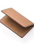 RFID bifold credit card holder, taupe saffiano, RFID view