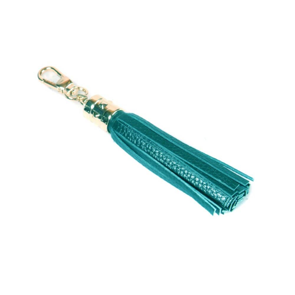 Turquoise Decorative Leather Tassel