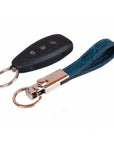 Turquoise Real Croc Detachable Key Ring