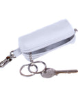 White Rectangular Leather Key Case