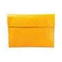 Yellow Saffiano Leather Envelope Folder