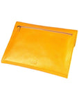 Yellow Saffiano Leather Envelope Folder