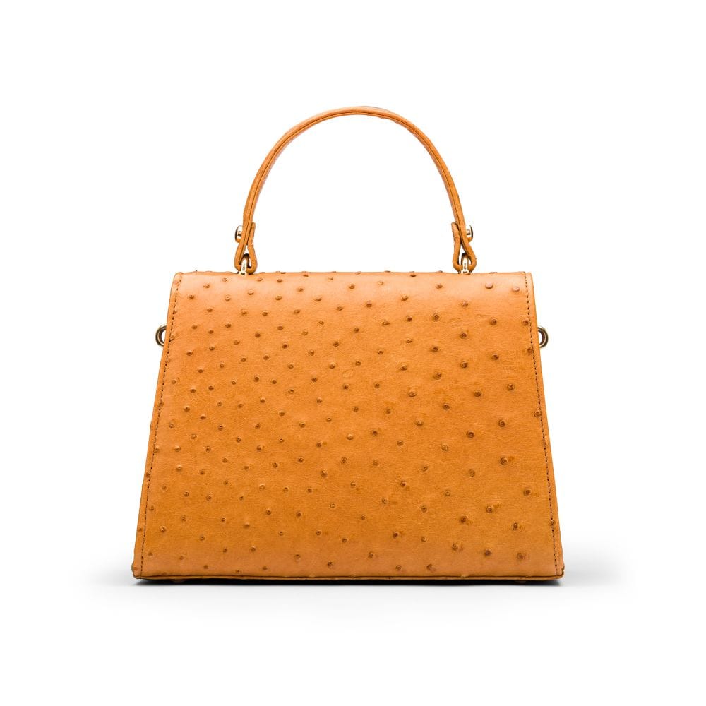 Ostrich leather sale bag