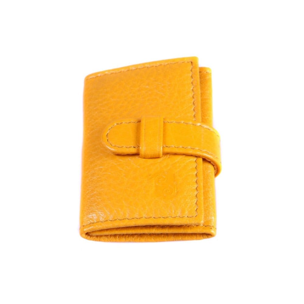 Yellow Leather Collar Bone Wallet