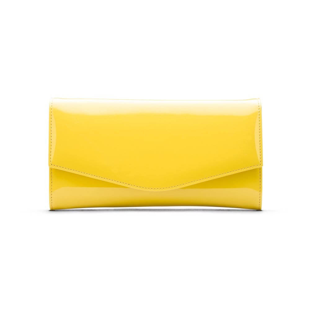 Yellow Patent Lily Clutch Handbag