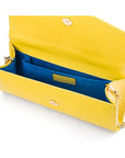 Yellow Patent Lily Clutch Handbag