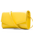 Yellow Patent Lily Clutch Handbag