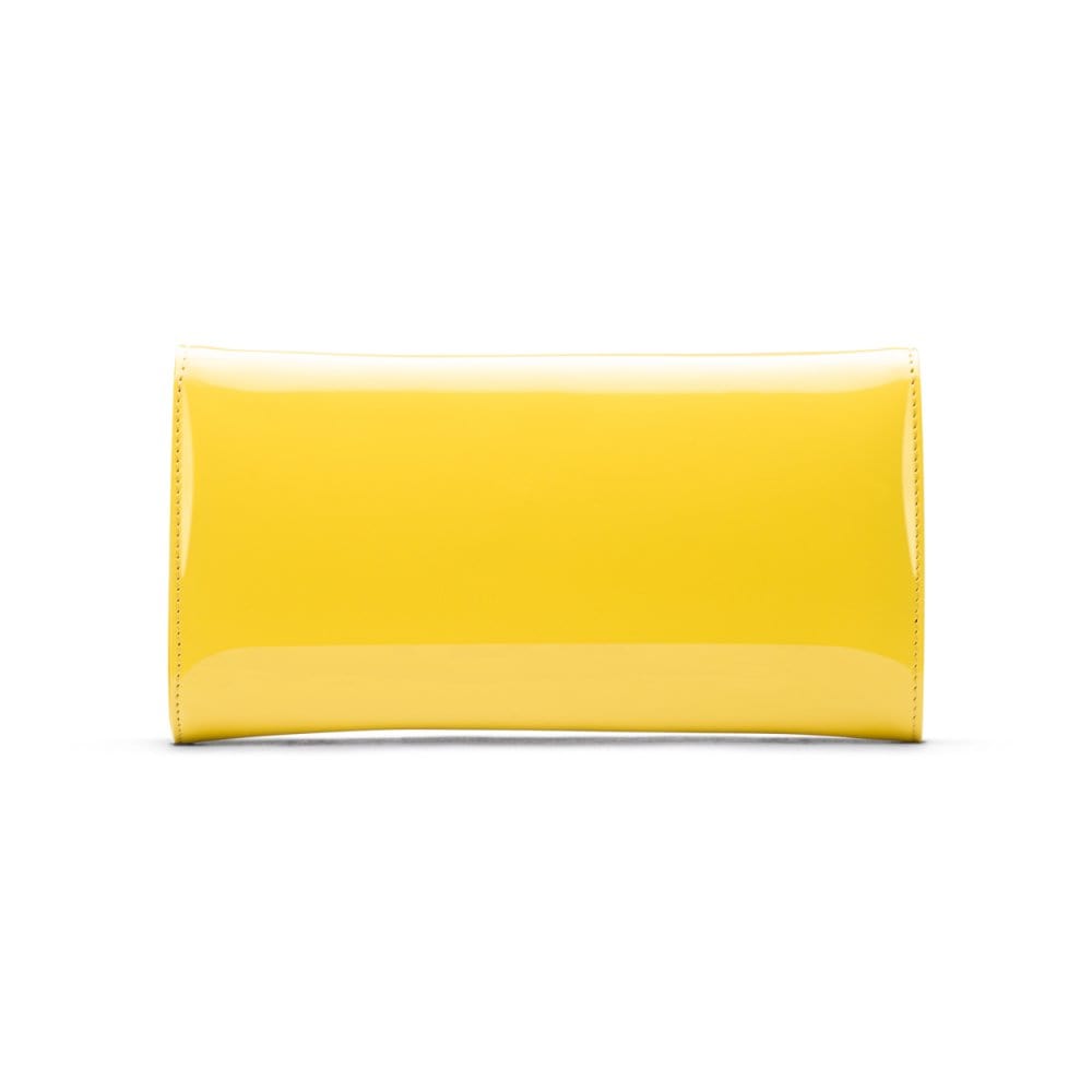 Yellow Patent Lily Clutch Handbag